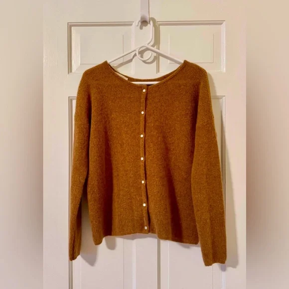 Sézane Gaspard Cardigan size Medium in Camel - Picture 4 of 6